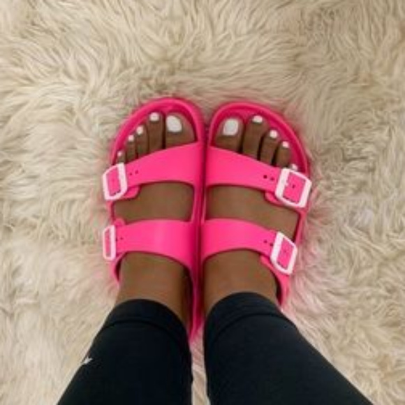 H2K Shoes - LAST PAIR SIZE 11!! Pool Party Sandals - Neon Pink